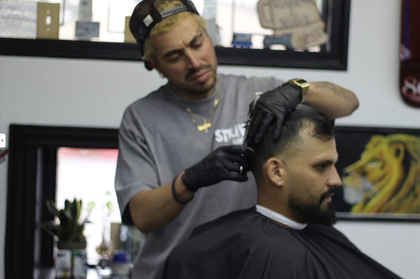 Eddie, The Barber at Strays Barbershop